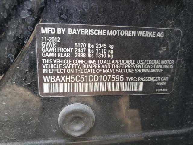 Продаж на аукціоні авто 2013 Bmw 528, vin: WBAXH5C51DD107596, номер лоту: 92892835
