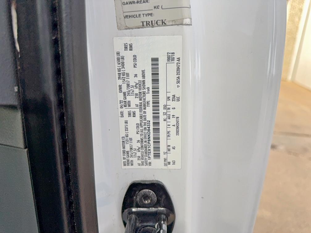 Продажа на аукционе авто 2022 Ford F150 Super, vin: 1FTEX1CP8NKD84332, номер лота: 93745585