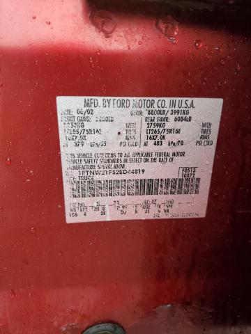Продаж на аукціоні авто 2002 Ford F250, vin: 1FTNW21F52ED44819, номер лоту: 93051915
