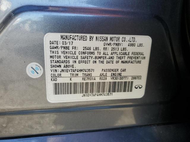 Продажа на аукционе авто 2017 Infiniti Q50 Premiu, vin: JN1EV7AP4HM743571, номер лота: 90319795