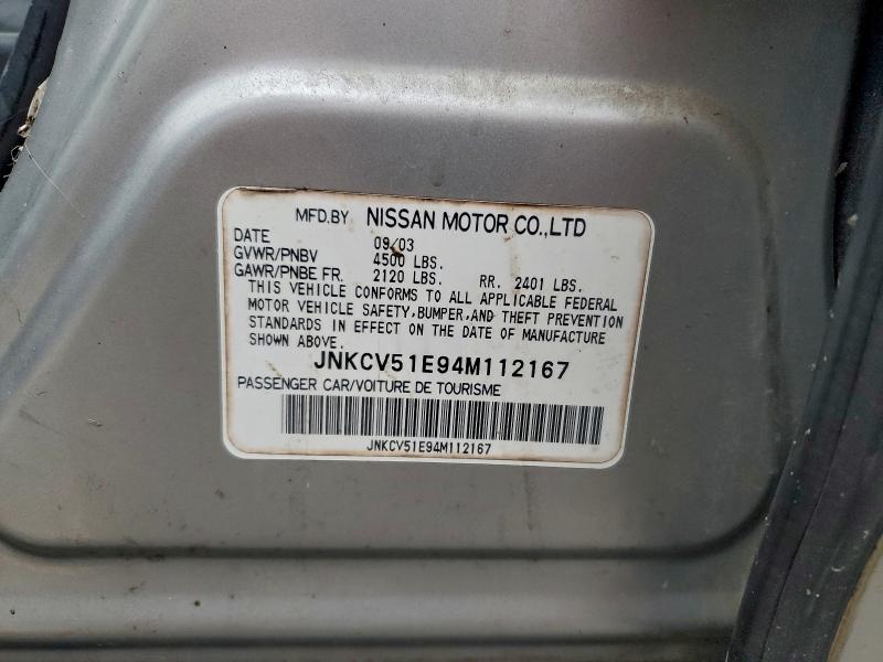 Aukcja sprzedaży 2004 Infiniti G35, vin: JNKCV51E94M112167, numer aukcji: 93485815