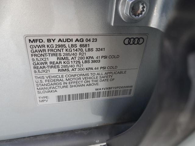91082755 :رقم المزاد ، WA1VXBF72PD020846 vin ، 2023 Audi Q7 مزاد بيع