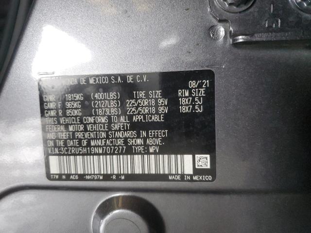 Продажа на аукционе авто 2022 Honda Hr-v, vin: 3CZRU5H19NM707277, номер лота: 92895875