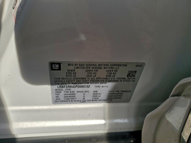Продаж на аукціоні авто 2023 Buick Envision, vin: LRBFZRR43PD080132, номер лоту: 94075265