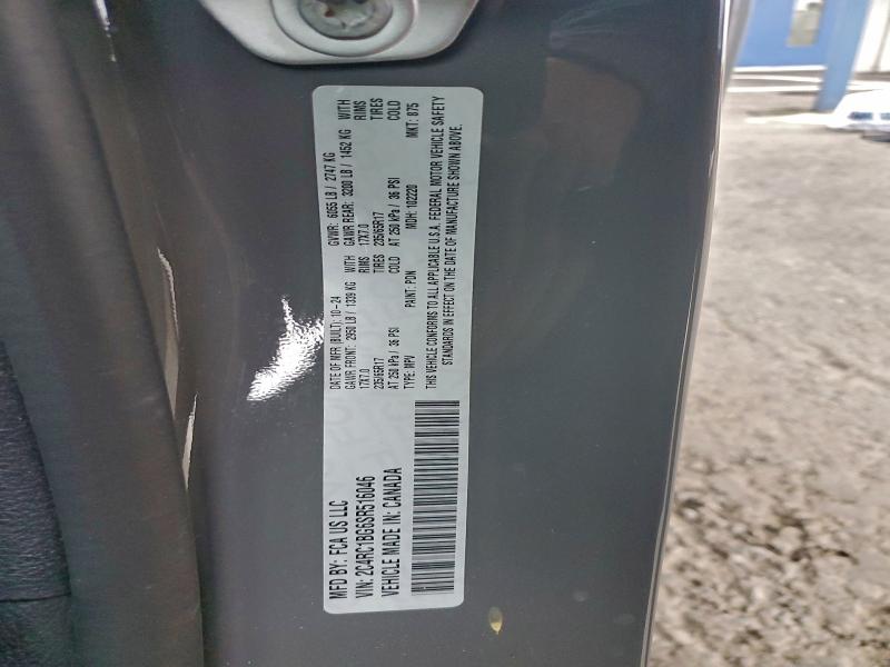 Продаж на аукціоні авто 2025 Chrysler Pacifica, vin: 2C4RC1BG6SR516046, номер лоту: 94159695