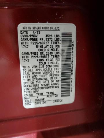 Продажа на аукционе авто 2013 Nissan Rogue, vin: JN8AS5MV8DW131928, номер лота: 92533145