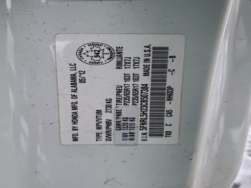 Aukcja sprzedaży 2012 Honda Odyssey Lx, vin: 5FNRL5H23CB507384, numer aukcji: 93603685