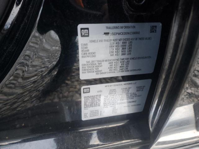 Aukcja sprzedaży 2021 Chevrolet Silverado, vin: 1GCPWCED0MZ396992, numer aukcji: 91918845