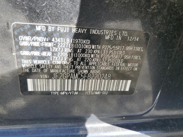 Продаж на аукціоні авто 2015 Subaru Xv Crosstrek, vin: JF2GPAMC5F8220248, номер лоту: 90967625