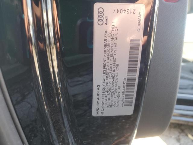 Aukcja sprzedaży 2022 Audi A5 Premium, vin: WAU2AGF56NN007740, numer aukcji: 92432105
