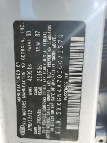 Продаж на аукціоні авто 2012 Kia Optima, vin: 5XXGN4A70CG071379, номер лоту: 89631415