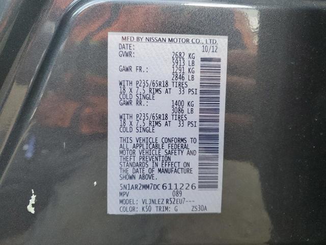 Aukcja sprzedaży 2013 Nissan Pathfinder, vin: 5N1AR2MM7DC611226, numer aukcji: 93078145