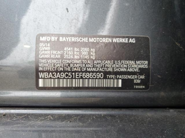91253235 :رقم المزاد ، WBA3A9C51EF686590 vin ، 2014 Bmw 335 I مزاد بيع