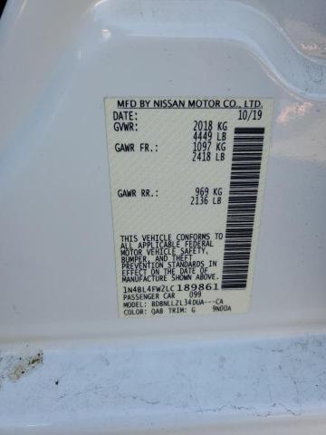 Продаж на аукціоні авто 2020 Nissan Altima, vin: 1N4BL4FW2LC189861, номер лоту: 92318125