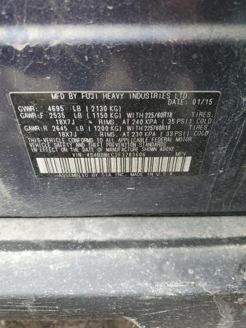 2015 Subaru Outback 2. მანქანა იყიდება აუქციონზე, vin: 4S4BSBLC2F3283606, აუქციონის ნომერი: 92215045