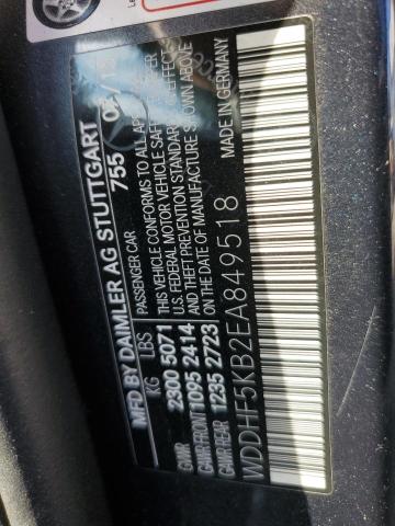 93041395 :رقم المزاد ، WDDHF5KB2EA849518 vin ، 2014 Mercedes-benz E مزاد بيع