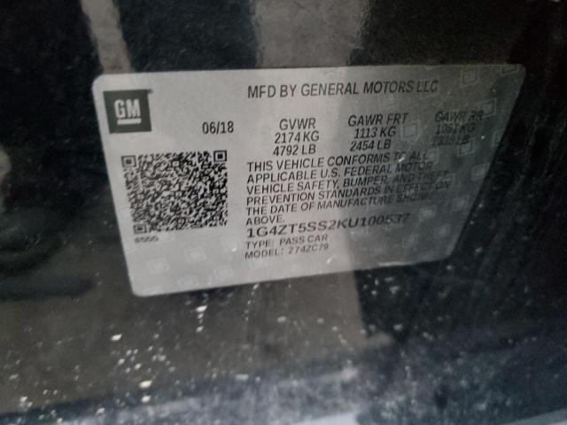 Продаж на аукціоні авто 2019 Buick Lacrosse P, vin: 1G4ZT5SS2KU100537, номер лоту: 93472555
