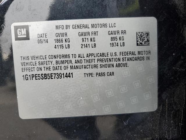 2014 Chevrolet Cruze მანქანა იყიდება აუქციონზე, vin: 1G1PE5SB5E7391441, აუქციონის ნომერი: 91318155
