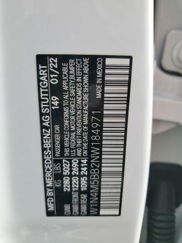 Aukcja sprzedaży 2022 Mercedes-benz Glb, vin: W1N4M5BB2NW184971, numer aukcji: 93125445