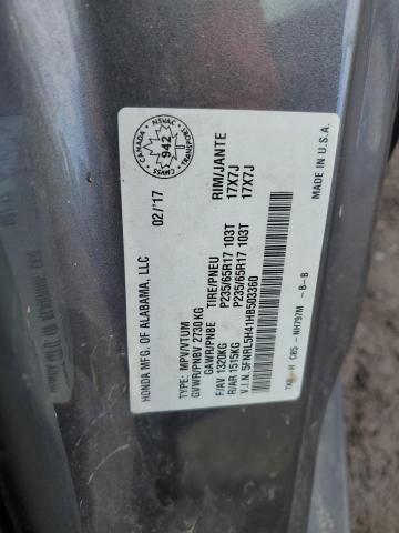 90584675 :رقم المزاد ، 5FNRL5H41HB503360 vin ، 2017 Honda Odyssey مزاد بيع