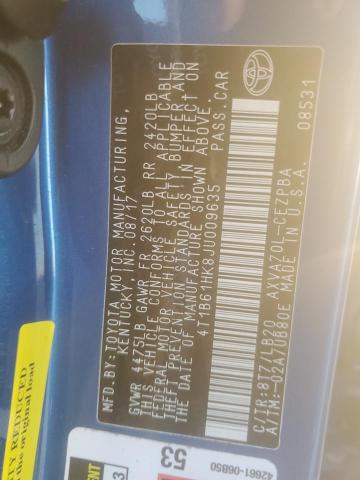 Продажа на аукционе авто 2018 Toyota Camry, vin: 4T1B61HK8JU009635, номер лота: 92192345