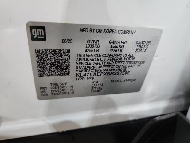 Aukcja sprzedaży 2025 Buick Envista, vin: KL47LAEPXSB237596, numer aukcji: 91647015