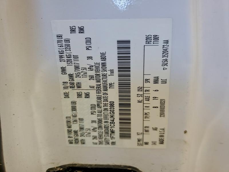 Продаж на аукціоні авто 2018 Ford F150, vin: 1FTMF1CB4JKG03980, номер лоту: 93959145