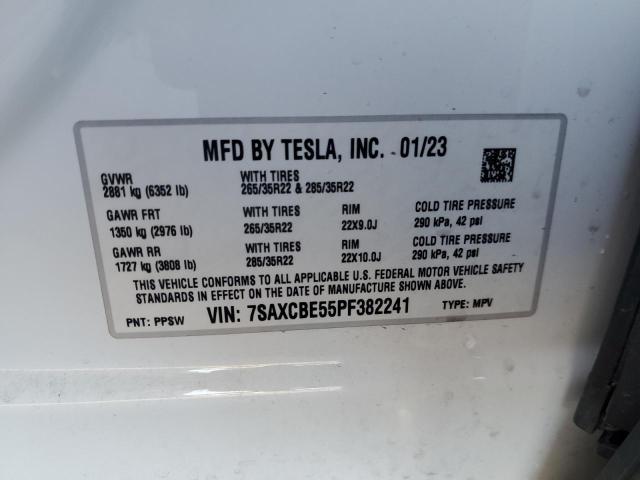 Aukcja sprzedaży 2023 Tesla Model X, vin: 7SAXCBE55PF382241, numer aukcji: 90514715