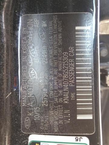 Aukcja sprzedaży 2016 Kia Cadenza, vin: KNALN4D78G5215309, numer aukcji: 91484145