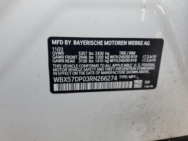 Продаж на аукціоні авто 2024 Bmw X3 Xdrive3, vin: WBX57DP03RN266274, номер лоту: 93670075