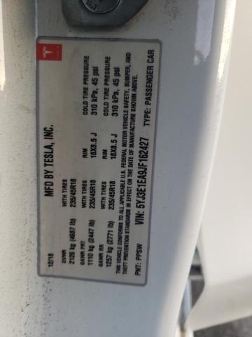 2018 Tesla Model 3 მანქანა იყიდება აუქციონზე, vin: 5YJ3E1EA9JF162427, აუქციონის ნომერი: 91595615