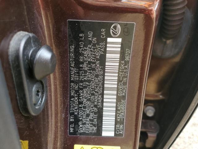 Aukcja sprzedaży 2017 Lexus Es, vin: 58ABK1GG3HU061671, numer aukcji: 93383895