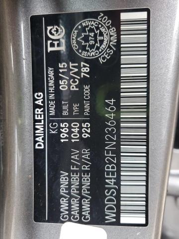 Auction sale of the 2015 Mercedes-benz Cla, vin: WDDSJ4EB2FN236464, lot number: 92850195