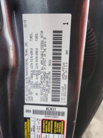 Продажа на аукционе авто 2019 Toyota Tundra, vin: 5TFHY5F12KX811799, номер лота: 92798225