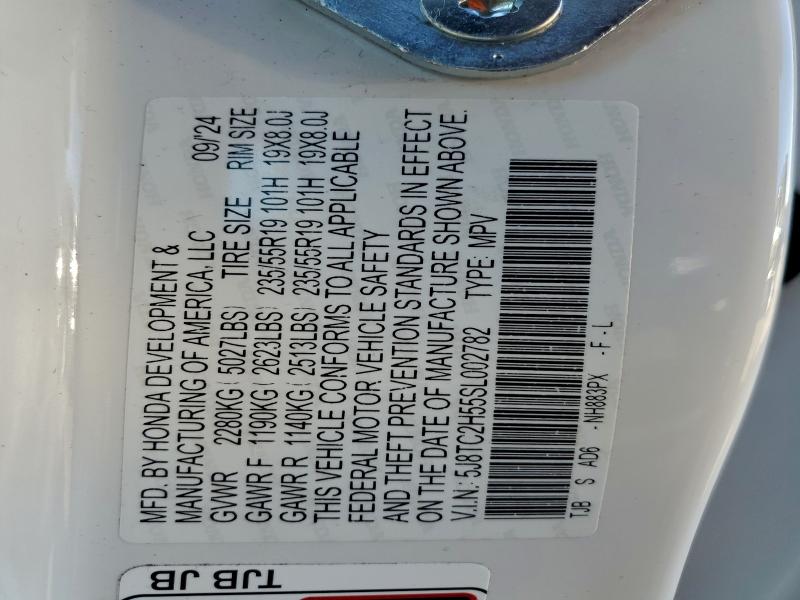 92644935 :رقم المزاد ، 5J8TC2H55SL002782 vin ، 2025 Acura Rdx مزاد بيع