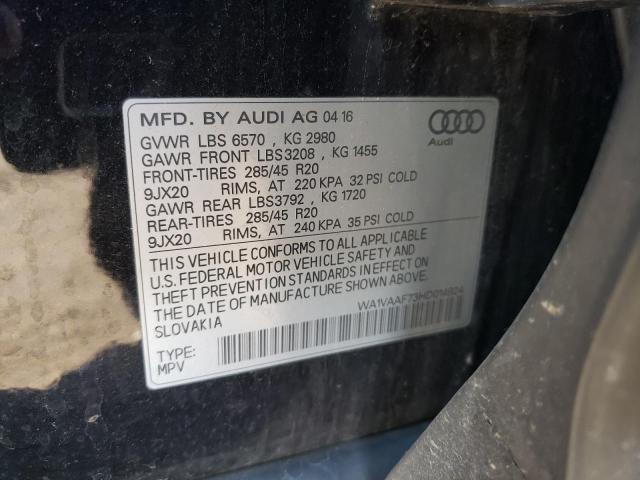 Aukcja sprzedaży 2017 Audi Q7, vin: WA1VAAF73HD014924, numer aukcji: 92859675