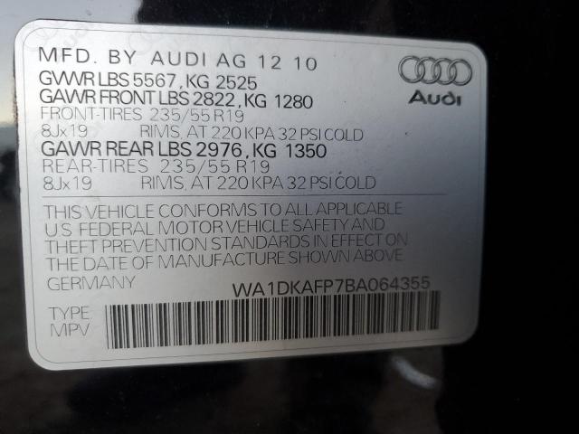Продаж на аукціоні авто 2011 Audi Q5, vin: WA1DKAFP7BA064355, номер лоту: 92738215