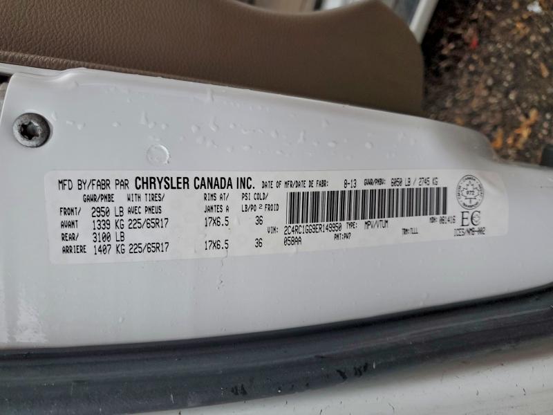 Продажа на аукционе авто 2014 Chrysler Town & Country, vin: 2C4RC1GG9ER149950, номер лота: 94507895