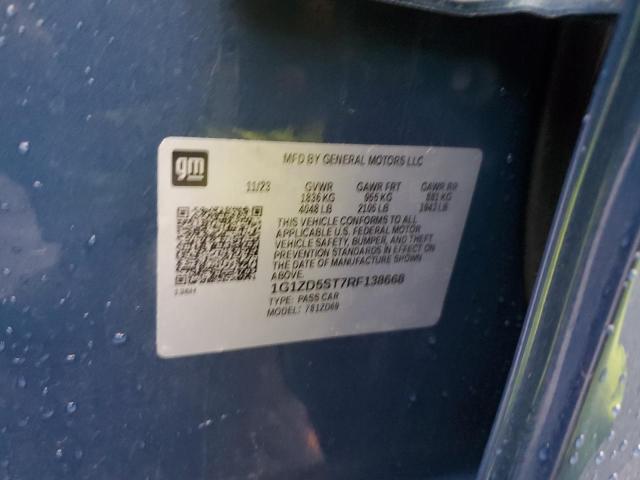 92745865 :رقم المزاد ، 1G1ZD5ST7RF138668 vin ، 2024 Chevrolet Malibu Lt مزاد بيع