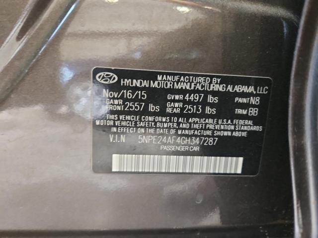 Продажа на аукционе авто 2016 Hyundai Sonata, vin: 5NPE24AF4GH347287, номер лота: 91284685
