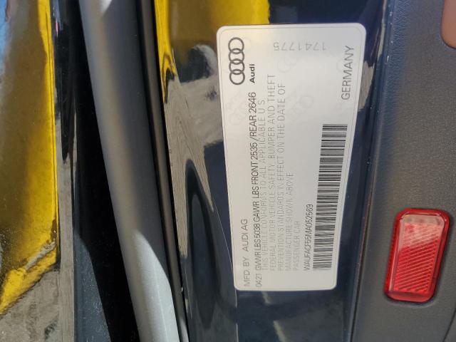 Aukcja sprzedaży 2021 Audi A5 Premium, vin: WAUFACF55MA052569, numer aukcji: 92613755
