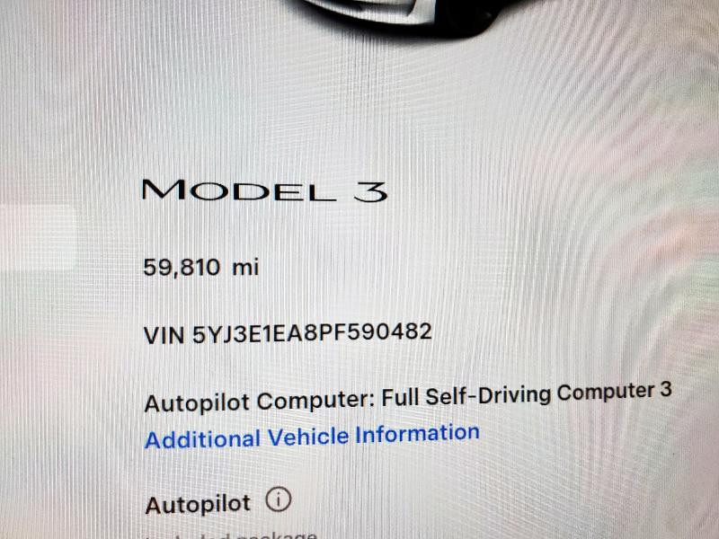 Продажа на аукционе авто 2023 Tesla Model 3, vin: 5YJ3E1EA8PF590482, номер лота: 89902585