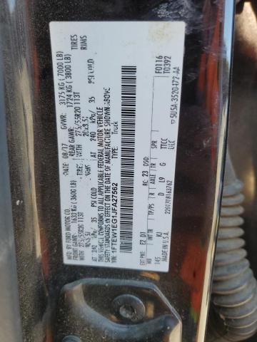 2018 Ford F150 Super მანქანა იყიდება აუქციონზე, vin: 1FTEW1EG1JFA27562, აუქციონის ნომერი: 91787945