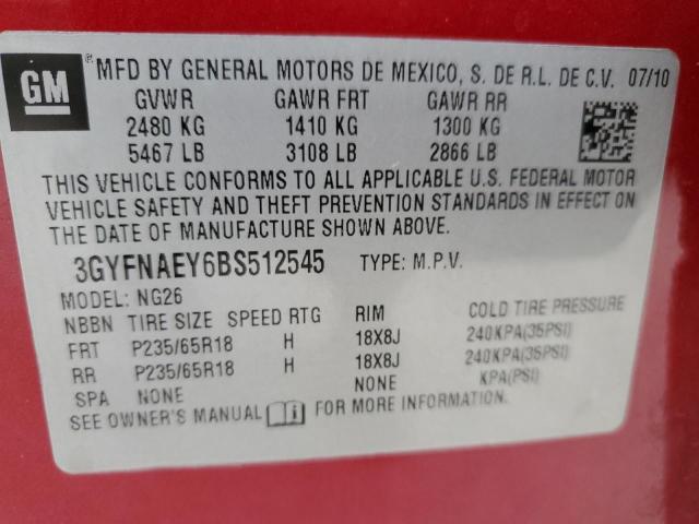 Продажа на аукционе авто 2011 Cadillac Srx, vin: 3GYFNAEY6BS512545, номер лота: 92499875