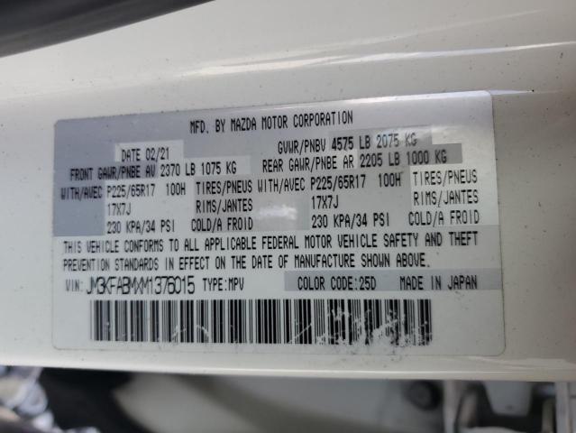 93300475 :رقم المزاد ، JM3KFABMXM1376015 vin ، 2021 Mazda Cx-5 مزاد بيع