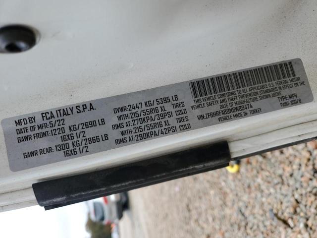 Продаж на аукціоні авто 2022 Ram Promaster City, vin: ZFBHRFAB9N6W89474, номер лоту: 47460686