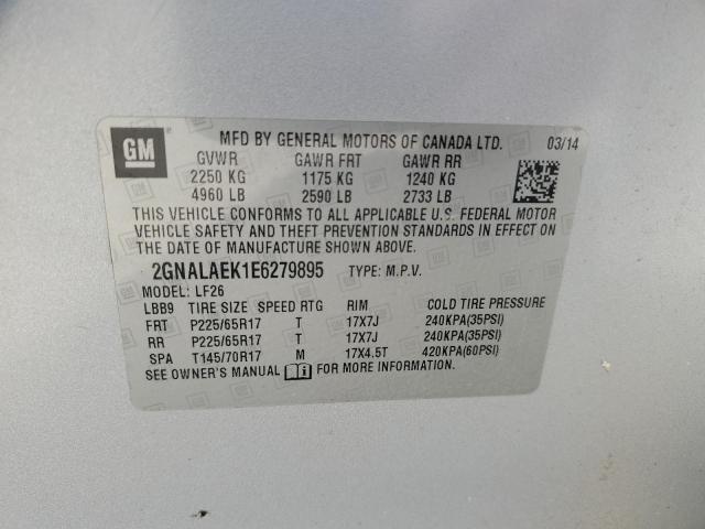 2014 Chevrolet Equinox მანქანა იყიდება აუქციონზე, vin: 2GNALAEK1E6279895, აუქციონის ნომერი: 90746725