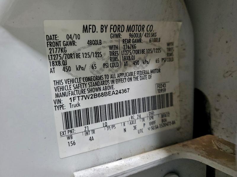 Продаж на аукціоні авто 2011 Ford F250 Super, vin: 1FT7W2B68BEA24367, номер лоту: 93841235