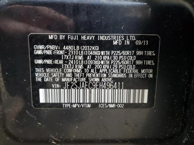 Продажа на аукционе авто 2014 Subaru Forester, vin: JF2SJAEC9EH496411, номер лота: 91429355