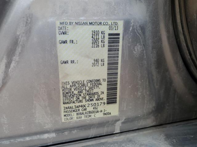 Продажа на аукционе авто 2013 Nissan Altima 2.5, vin: 1N4AL3AP4DC250179, номер лота: 93326375